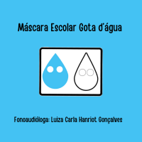 Máscara Escolar Gota d’água