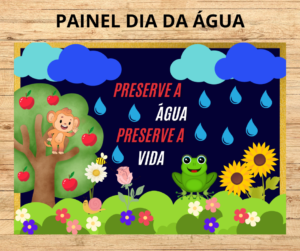 PAINEL COLORIDO DIA DA ÁGUA