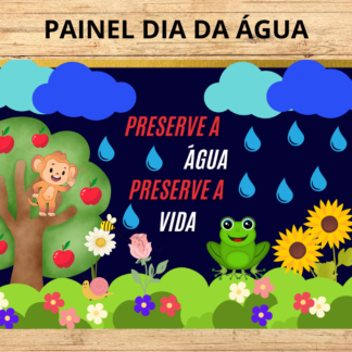 PAINEL COLORIDO DIA DA ÁGUA