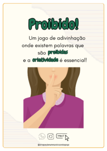 PROIBIDO! – Jogo de cartas