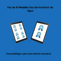 Pac de 10 Medalha Sou Um Protetor da Água