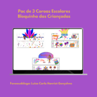 Pac de 3 Coroas Escolares Bloquinho das Criançadas