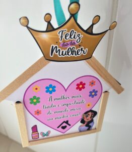 Lembrancinha casinha dia das Mulheres