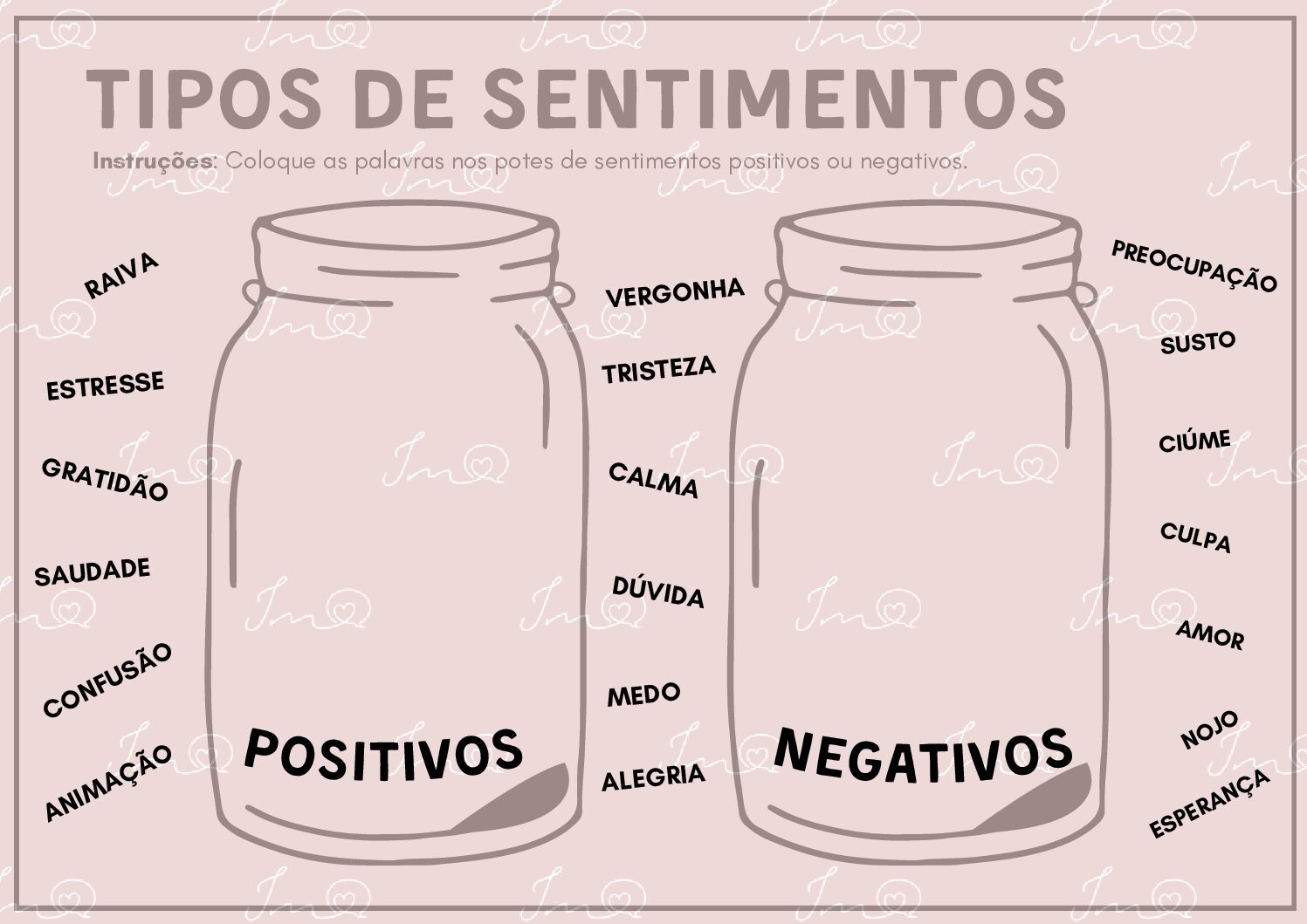Atividade sobre sentimentos
