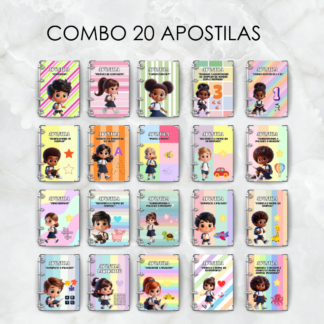 SUPER COMBO: 20 APOSTILAS INTERATIVAS PORTUGUÊS E MATEMÁTICA