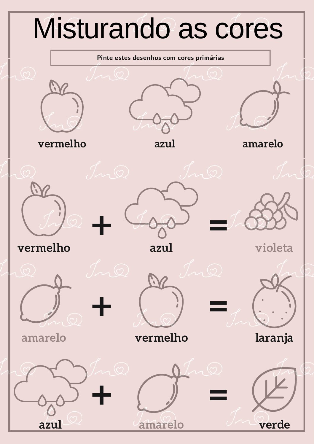 Atividade sobre cores