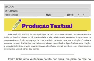 Atividade de Produção Textual – Gênero Conto