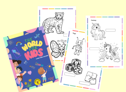 THE WORLD FOR KIDS-LIVRO PARA COLORIR