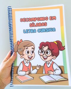 Decompondo em sílabas- letra cursiva