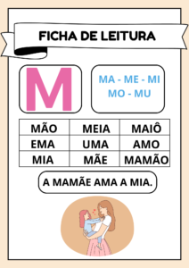 Fichas de Leitura – Letra de Imprensa Maiúscula 1º e 2º Ano