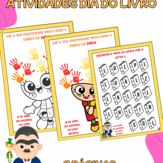 Poster para atividades dia do livro