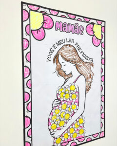 Cartaz colaborativo tema “Dia das Mães” 