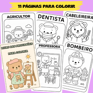 Livro das Profissões – Para colorir (Dia do Trabalho)