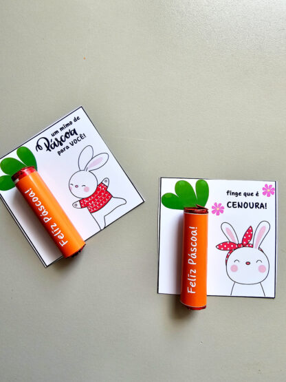 🐰 Cartão de Páscoa para Bombom Baton – Menino e Menina - Image 2