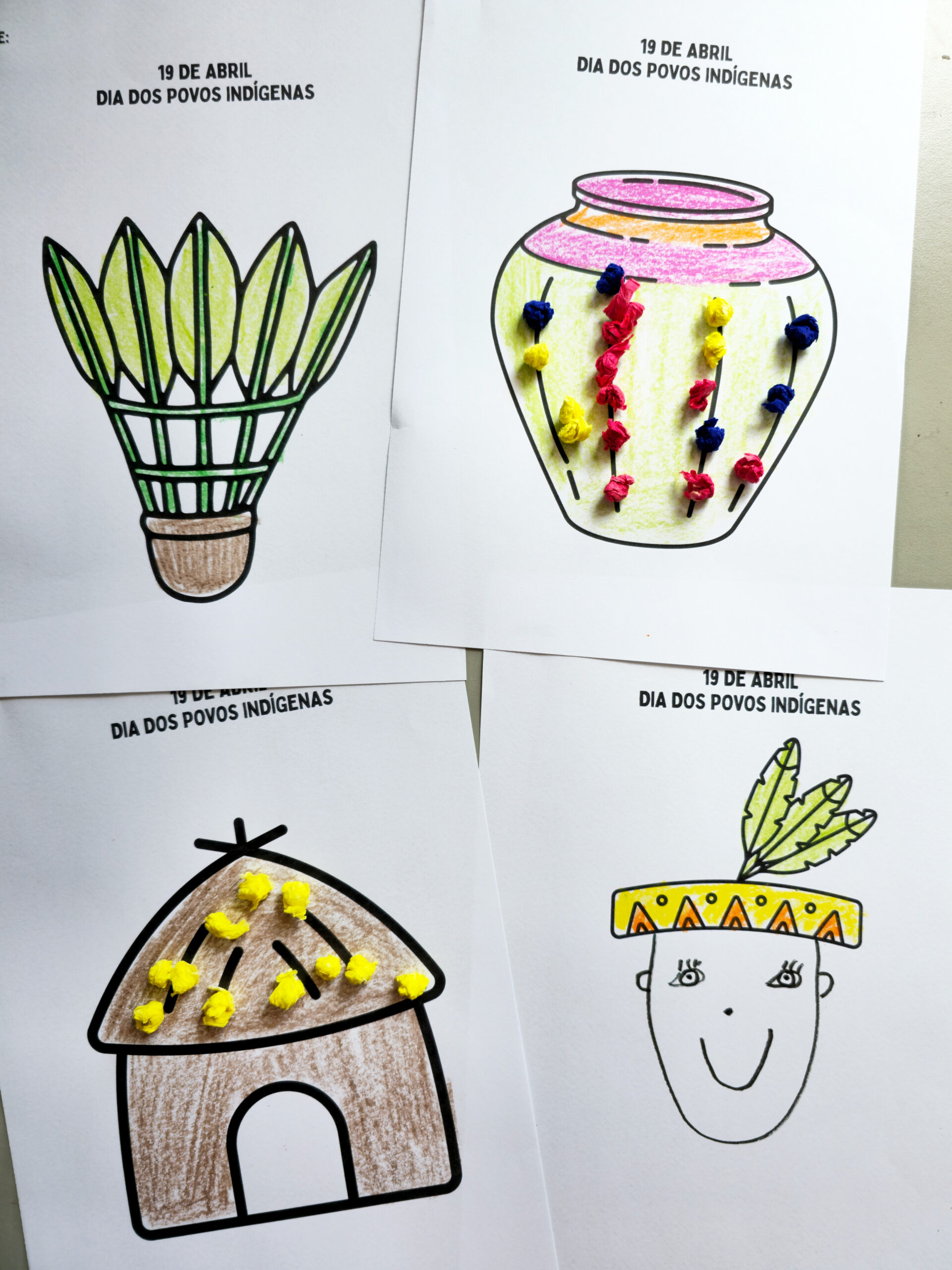 Pinturas para o Dia dos Povos Indígenas