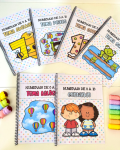 Kit 6 Apostilas Numerais de 1 a 20