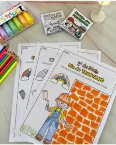 📚✨ ATIVIDADE DIA DO TRABALHO + LIVRINHO DAS PROFISSÕES ✨📚