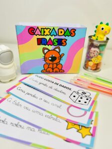 Caixinha da Leitura de Frases – Letra Cursiva e Letra Bastão
