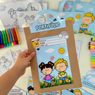 Kit Capas de Atividades tema Jardim.