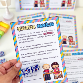 Cartão querida família editável
