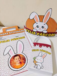 Kit de Páscoa – Coroa, sacolinha e atividades