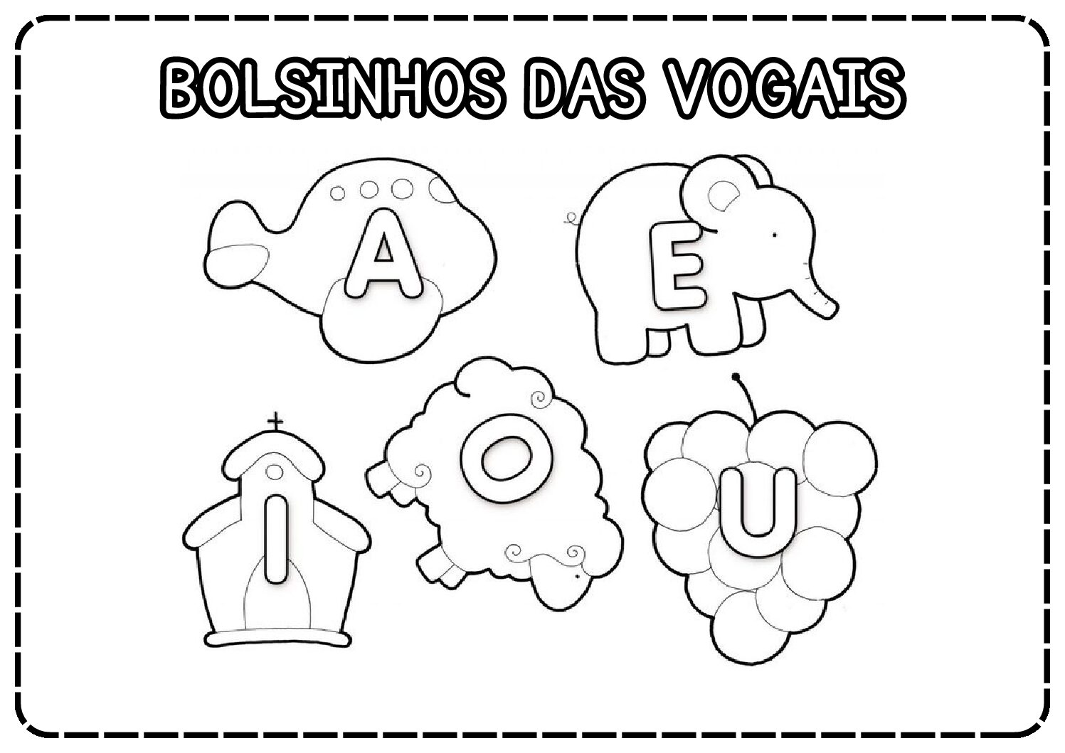 Bolsinhos das Vogais