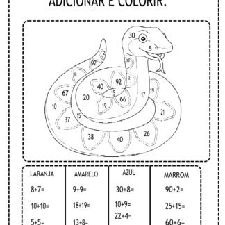 Calcule e Pinte Adição.