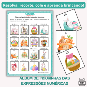 📚🐣 Álbum de Figurinhas das Expressões Numéricas – Páscoa 🐰✨