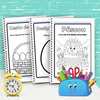 🐰📘 Livro de Atividades Divertidas – Páscoa ✂️🎨