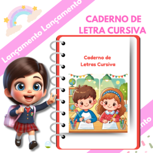 Caderno de letras cursiva