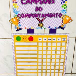 Cartaz Campeões do Comportamento