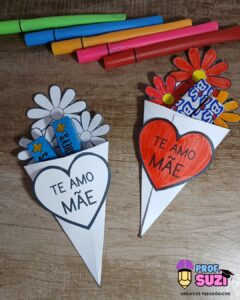 🌸 Cartão Buquê Porta Bis – Especial Dia das Mães 🌸
