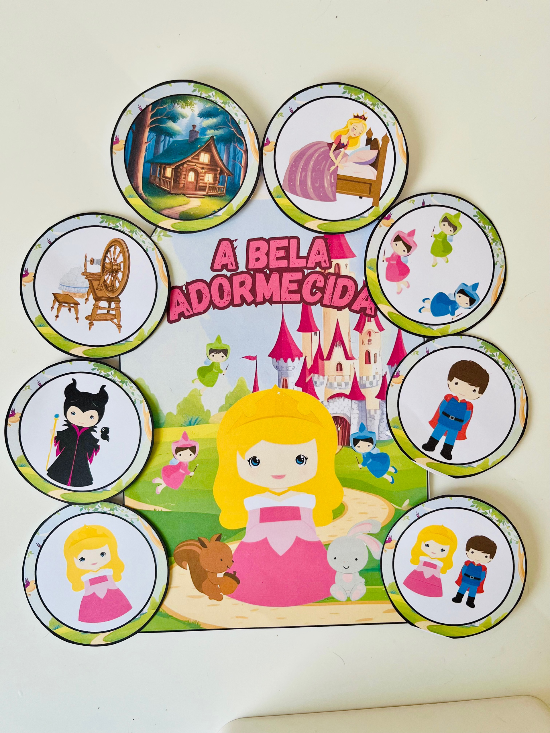 👑✨ Luva de História: A Bela Adormecida ✨💤