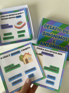 Caixinha dos Sinônimos e Antônimos