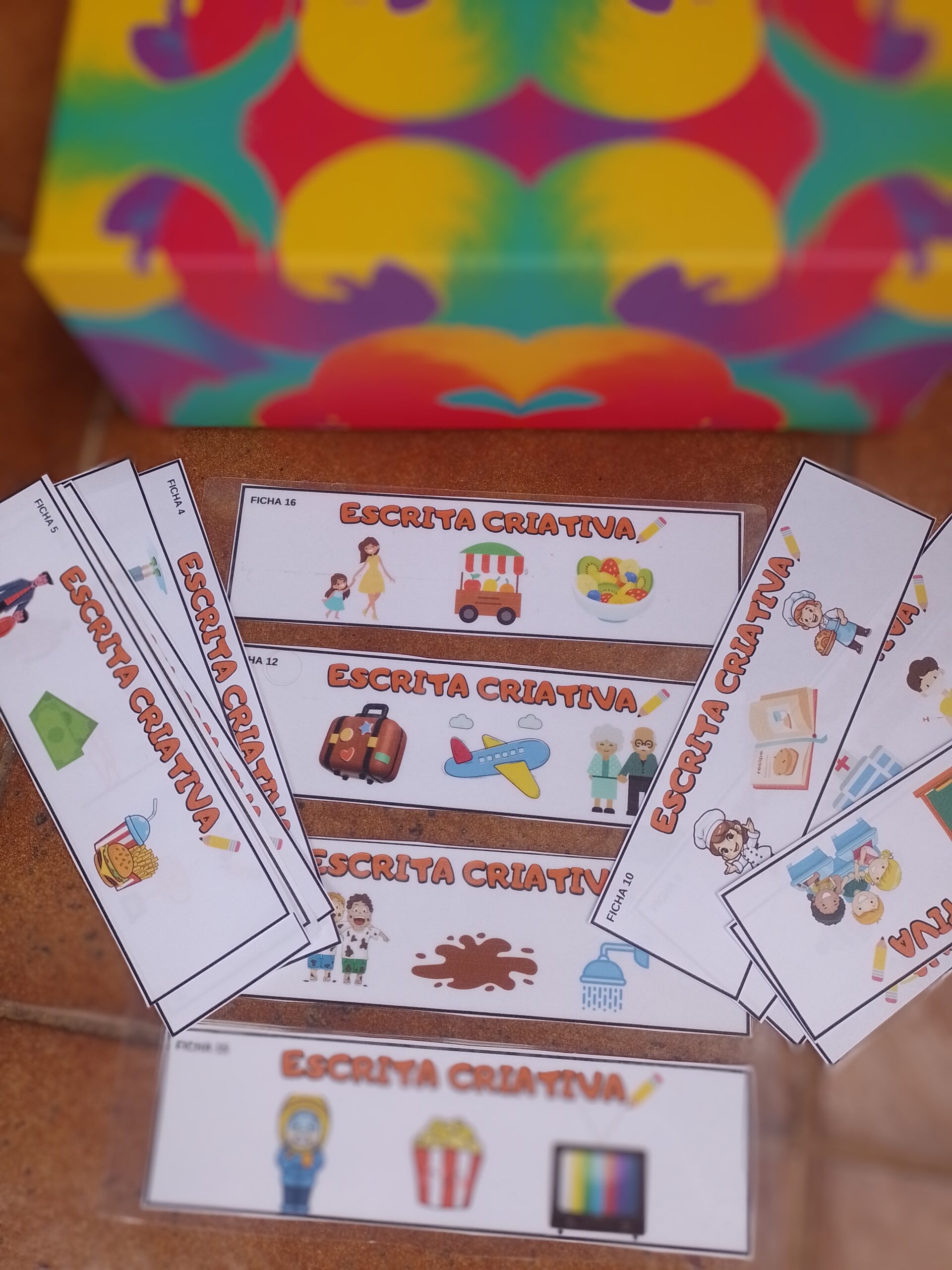 Kit de fichas de escrita criativa
