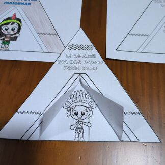 Oca Indígena – Colorir, Recortar e Aprender! ✂️🌿