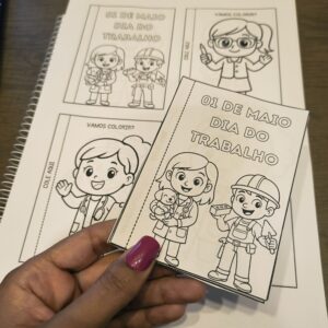 Livrinho Das Profissões Para Colorir – Dia do Trabalho