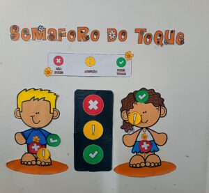 Painel interativo semáforo do toque