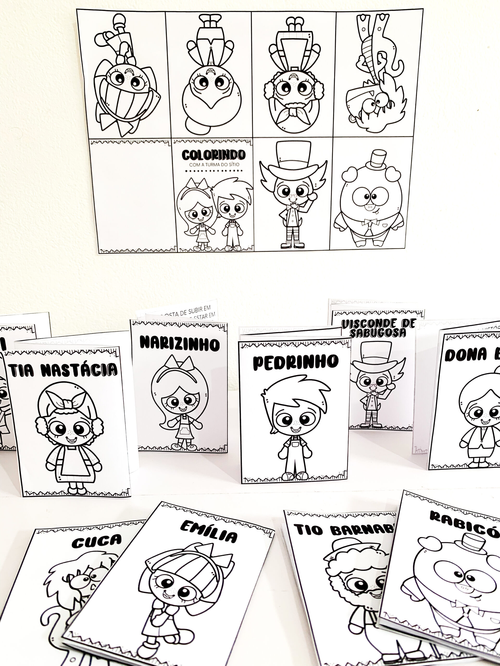 Mini Livrinhos Sanfonados do Sítio do Picapau Amarelo!