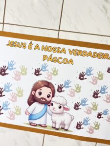 Painel interativo da Páscoa