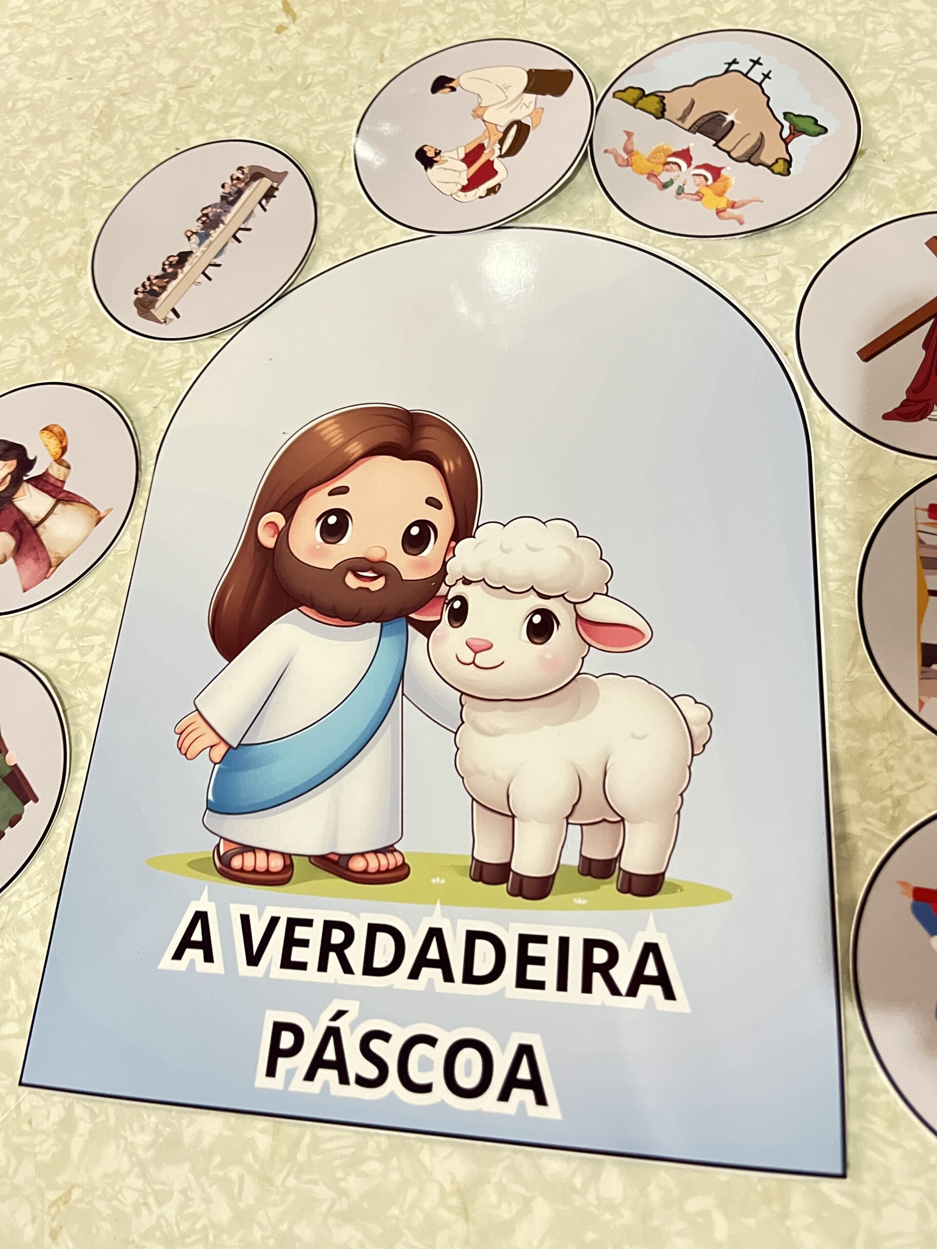 🙌🐰 Luva Pedagógica – A Verdadeira Páscoa 🐣📖