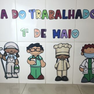 Painel especial para o Dia do Trabalhador! 💼👷‍♀️👨‍⚕️