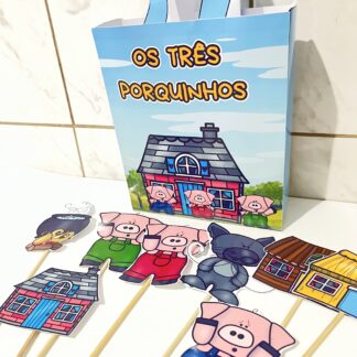 SACOLA TEATRAL 3 PORQUINHOS