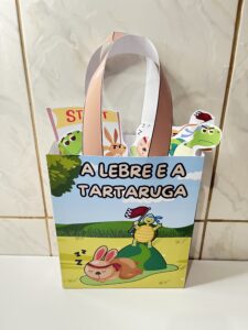 Sacola Teatral A Lebre e a Tartaruga