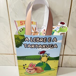 Sacola Teatral A Lebre e a Tartaruga