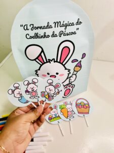 Luva historinha de Páscoa