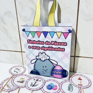 Sacola Teatral Símbolos da Páscoa