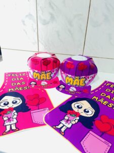 Boné e avental dia das mães