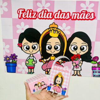 Painel Dia das Mães - Com Bônus Sacolinha e Caixinha Presentável
