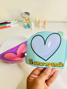 👑💖 Coroas Dia da Mamãe – Opções Azul e Rosa